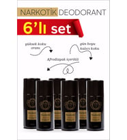 Erkek Deodorant Sprey 6 Adet Afrodizyak Içerikli Narkotik 6X150 Ml