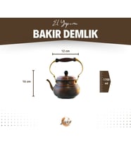 BAKIR DEMLİK İTALYAN MODEL OKSİTLİ RENK