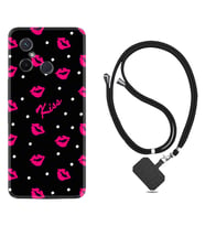 Xiaomi Redmi 12C Kılıf Resimli Boyun Askılı İpli Desenli Silikon Kiss 1392