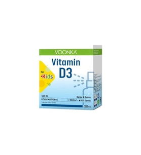 VOONKA Vitamin D3 For Kids 400 IU Sprey & Damla 20 Ml