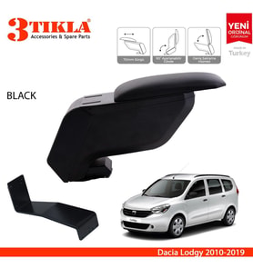 Dacia Lodgy 2010-2019 Delmesiz Çelik Ayaklı Siyah Kolçak Kol Dayama