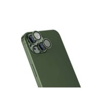 Apple iPhone 15 Uyumlu Zore Safir CL-15 Parmak İzi Bırakmayan Anti-Reflective Kamera Lens Koruyucu (Açık Yeşil)