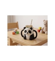 Sevimli Panda Çocuk Meyve Suyu Tutucu - Dökülme Sıkma Önleyici - Panda Juice Holder for Kids