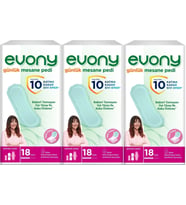 Evony Günlük Mesane Pedi Ekstra Uzun 54 Adet (3PK*18)