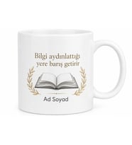Profesör İsmi Yazılı Kupa Bardak Akademik Hediye Özel Tasarım Porselen