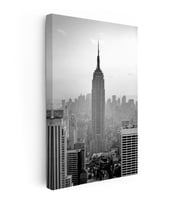 Kanvas Tablo New York Gökdelenler ve Empire State Şehir Mimari Tablo Ev Ofis Duvar Dekoru