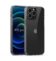 Coverzone iPhone 13 Pro ?le Uyumlu K?l?f Transparan Z-Coss GlassElegance TPU Tam Koruma Arka Kapak ?effaf Renk