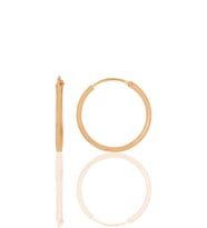 Gümüş rose  18 mm halka küpe  SGTL11745ROSE