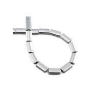 Hematit Doğal Taş Parlak Gümüş Dikdörtgen Kesim 7x13mm Dizi [AA]