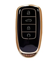 Chery Tiggo 8 Omoda 5 Tiggo 7 Uyumlu Anahtar Kumanda Kılıfı Oto Anahtarlık Siyah Gold