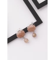 Ay Taşı - Güneş Taşı Doğal Taş Küpe