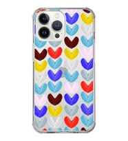 PrintiFy Apple iPhone 13 Pro Uyumlu Water Color 1 Baskılı Şeffaf Köşe Korumalı Antişok Kılıf
