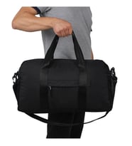 Bagacar 30x50x16Cm Siyah Paraşut Kumaş Plaj Spor ve Seyahat Çantası