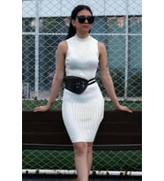 Mulvxbrf Brf02 Deri Korse Kemer, Şık Elbise Üzeri Kemer, Gömlek Kemeri - Brf604 (Mulvix)