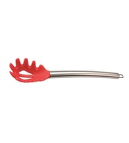 Silikon Spagetti Kaşığı Kırmızı - 32 cm