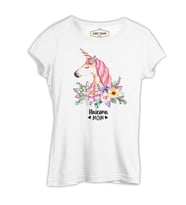 Unicorn Mom Pink Anneler Günü Beyaz Kadın Tshirt