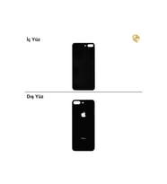 iPhone 8 PLUS Uzay Grisi Renk Arka Kapak Arka Cam Batarya Kapağı Lazer Kesim Kapak Pil Kapağı