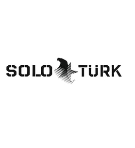 Solo Türk Gold Renk Yazı Sticker - Oto Sticker - Solo Türk
