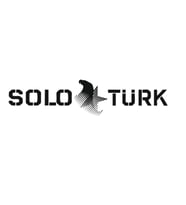 Solo Türk Gold Renk Yazı Sticker - Oto Sticker - Solo Türk