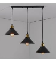MYLİGHTS RETRO RUSTİK METAL SARKIT AVİZE MASA ÜSÜTÜ SIRALI SARKIT 60 CM EN
