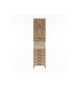 Hyperion Dolap 3 Raflı 6 Çekmeceli 2 Kapaklı 60x44x243 Aytaşı-Çam
