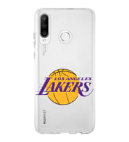 Huawei P30 Lite Uyumlu Kapak LA Lakers Tasarımlı Şeffaf Silikon Kılıf