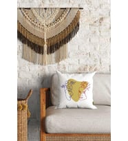 Aşık Çiftler Desenli Çift Yön Dijital Baskılı Dekoratif Kırlent Kılıfı Yastık Kılıfı 39x39cm