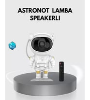 Astronot Şekilli Galaxy Projeksiyon Lambası Nebula Efektli Dekoratif Lamba