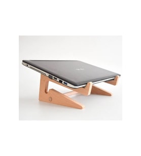 Taşınabilir Ahşap Laptop Yükseltici, Ergonomik ve Şık Tasarım