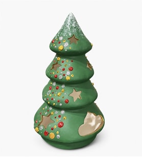 El Emeği Işıltılı Yılbaşı Ağacı Biblo & Mumluk (23 cm)