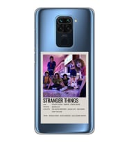 Xiaomi Redmi Note 9 Uyumlu Stranger Things Minimalist Poster Desenli Şeffaf Telefon Kılıfı