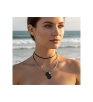 Eskitme Yusufçuk Figürlü Metal Choker Kolye – Ayarlanabilir Şık Kadın Kolye