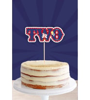 Lunapark Temalı TWO (2) Pasta Süsü *Kalın Kağıt