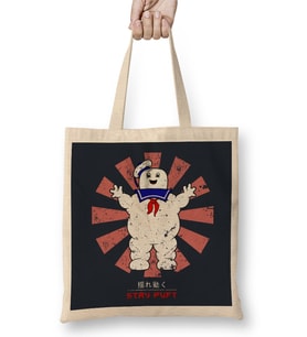 Stay Puft Retro Japanese Ghostbusters Bez Çanta Uzun Saplı
