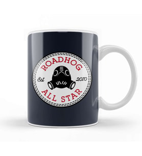 Roadhog Overwatch All Star Converse Kupa Bardak Porselen