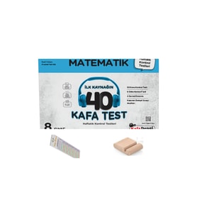 KafaDengi 8. Sınıf Matematik 40 Kafa Test LGS 2026 +Telefon Tutucu+Çözüm Ayracı