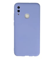 P Smart 2019 Kılıf Nano içi Kadife Silikon - Lila