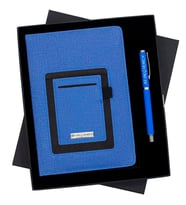 Kişiye Özel Kanguru Defter ve Roller Kalem Seti Tasarım Kutulu (Lacivert)