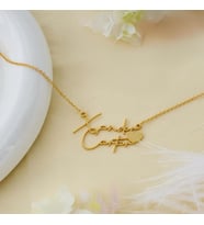Kişiye Özel Minimal Çift İsim Kolye 925K Gümüş (Gold)