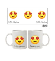 İsme Özel Emojili Kupa Bardak (Beyaz)