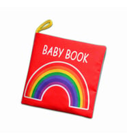 Tox İngilizce Renkli Bebek Kumaş Sessiz Kitap E120 - Bez Kitap , Eğitici Oyuncak , Yumuşak ve Hışırtılı