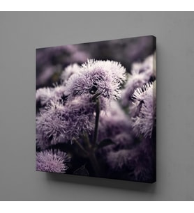 LİLA ÇİÇEK KANVAS TABLO 140x140cm