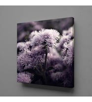 LİLA ÇİÇEK KANVAS TABLO 140x140cm