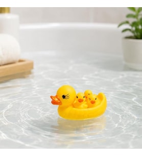 Anne ve Yavru Ördek Banyo Oyuncak Seti – Suda Yüzen Sevimli Çocuk Banyo Oyuncağı
