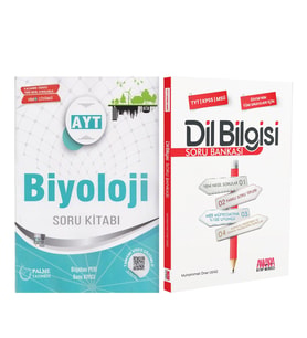 Palme AYT Biyoloji ve AKM Dil Bilgisi Soru Bankası Seti 2 Kitap