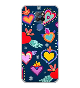 PrintiFy General Mobile GM 20 ile Uyumlu Retro Color 3  Kamera Korumalı Şeffaf  Kılıf