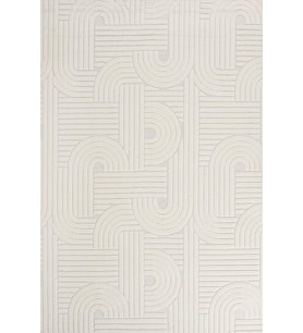 Gri Halı Dijital Baskı Modern Geometrik Desenli 3D Kabartmalı Dokulu Salon ve Koridor Halısı