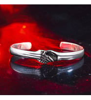 925 Ayar Gümüş Dost Arkadaş Temalı Model Açık Cuff Hediye Erkek Bileklik