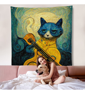 Kedi Doku Duvar Örtüsü-8357