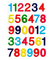 Sticker Kabartmalı A4 boyutunda Stiker Defter, planlayıcı etiket, -(Lim071) - Sayı Rakamlar